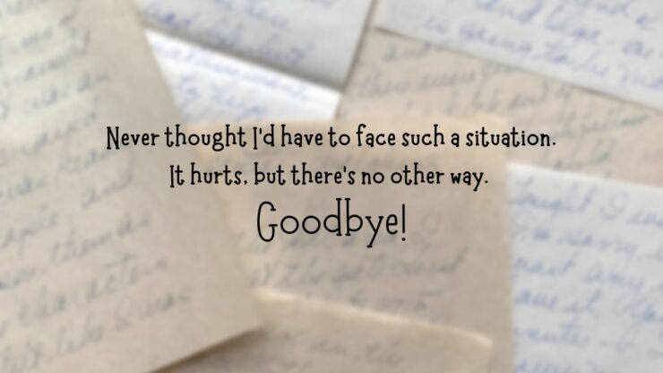 Saying Goodbye to Boyfriend Long Distance Letter