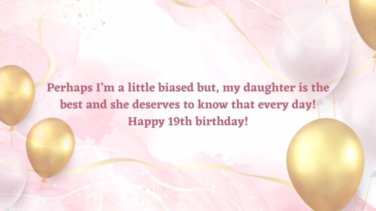 Birthday Wishes for 19th Year Old Daughter From Mother
