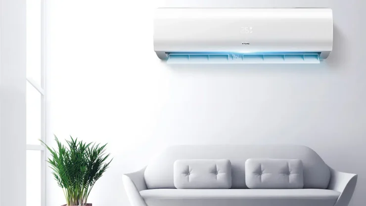 blue air conditioner 
